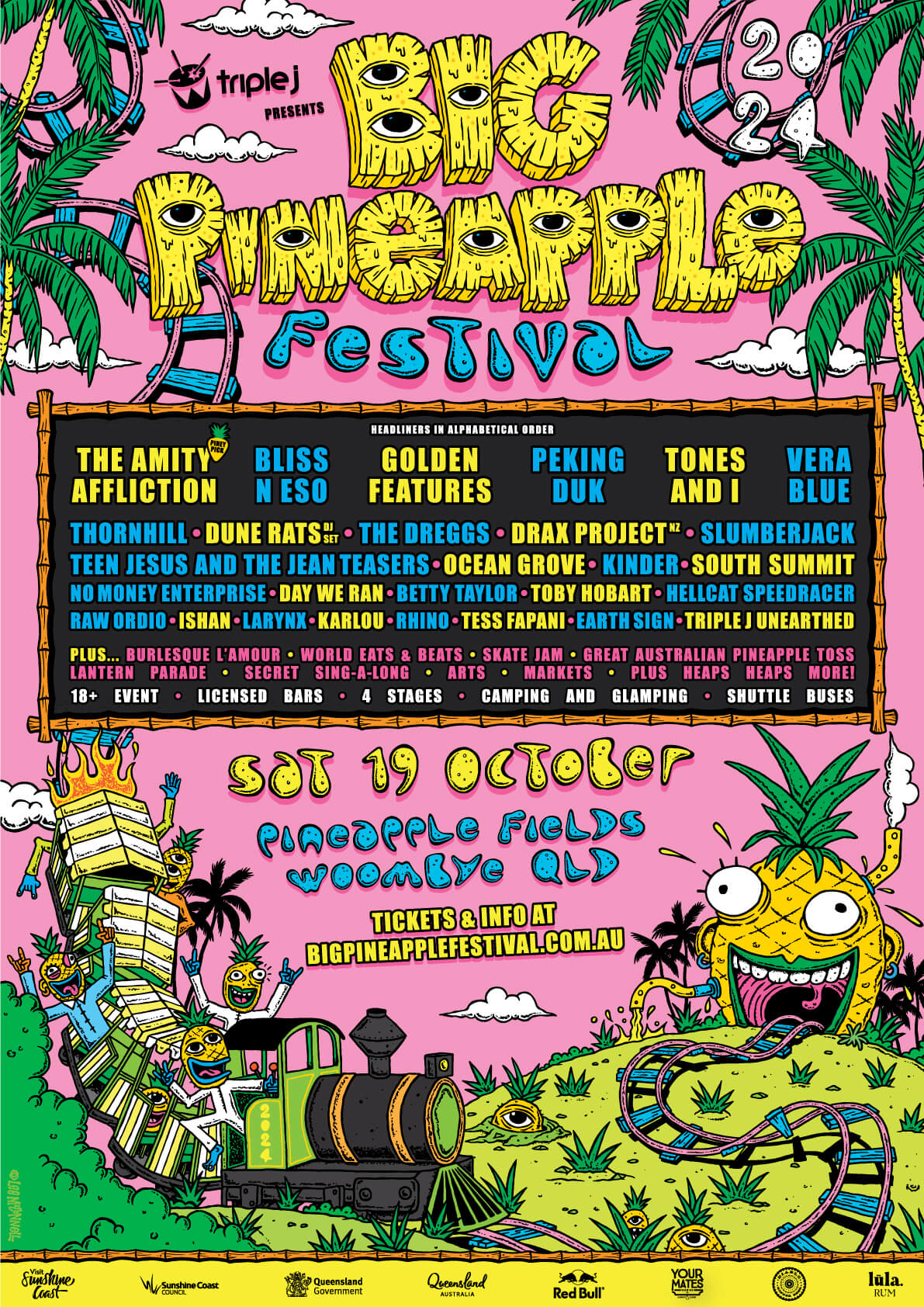 The Big Pineapple Festival Lineup Has Dropped