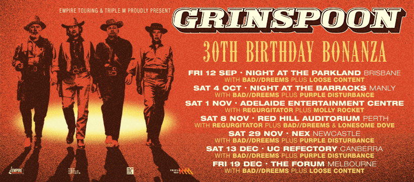 Grinspoon announce their 30th Birthday Bonanza Tour