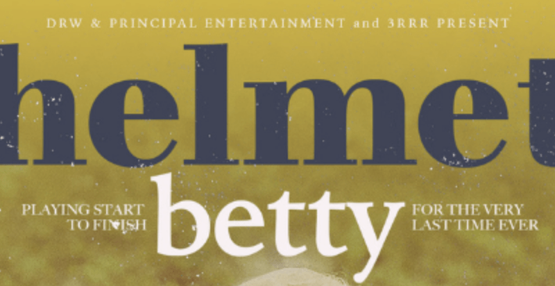 Helmet Announce Naarm Betty Fest